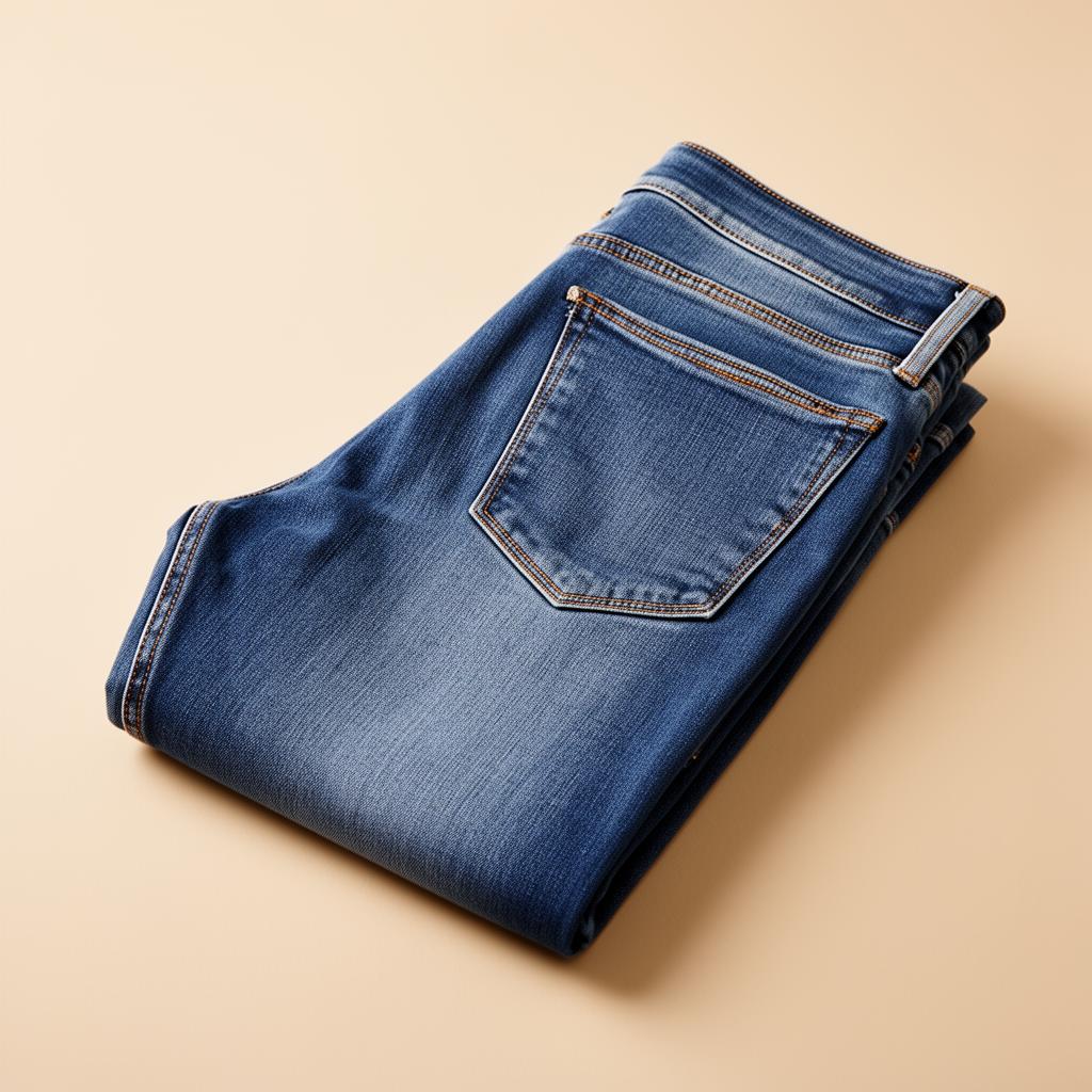 Calça jeans slim masculina lavagem média