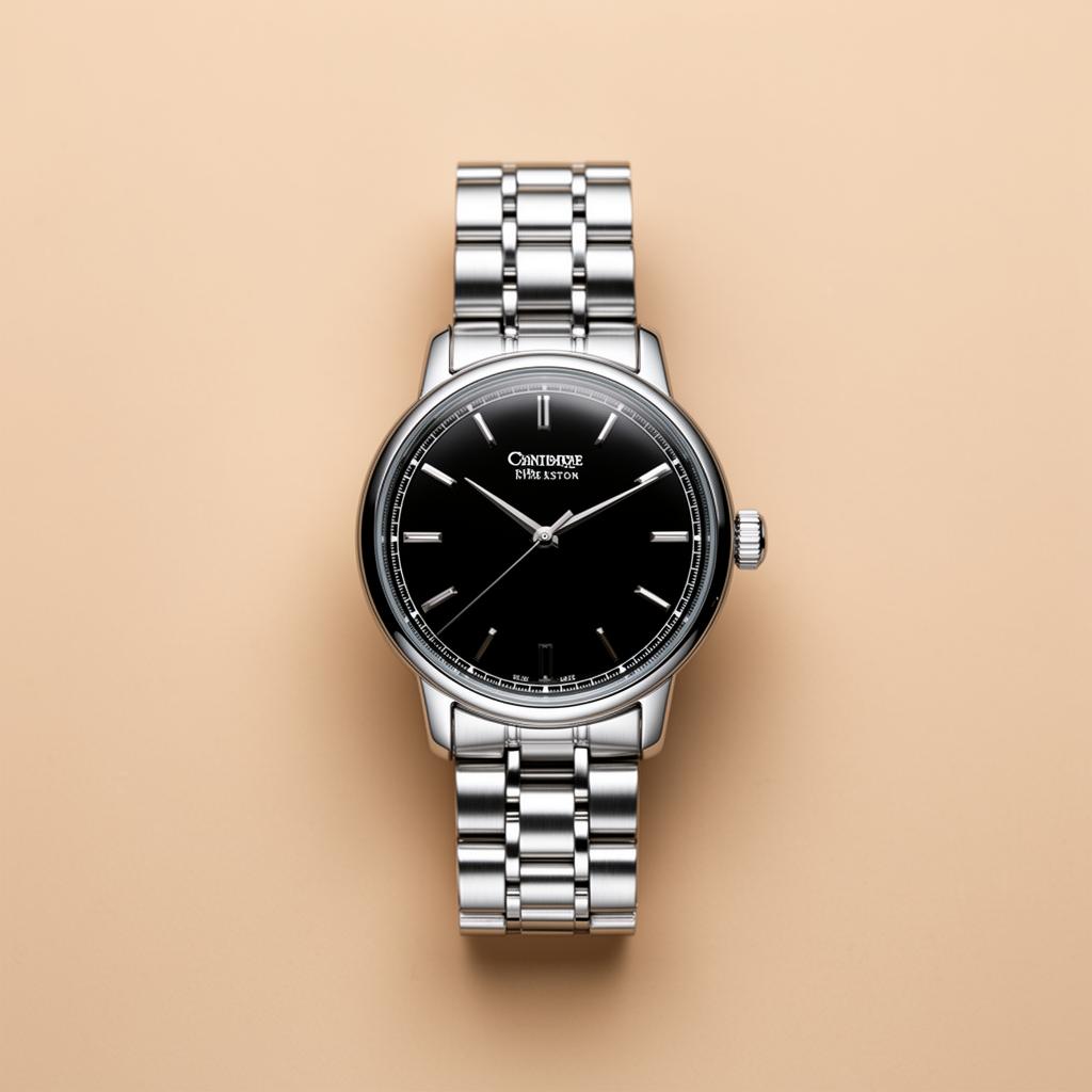 Relógio masculino clássico com pulseira de aço
